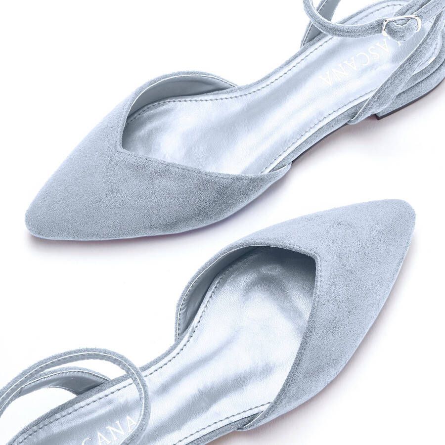 Lascana Ballerina's Slingballerina riemballerina lage schoen instapper sandaal VEGAN