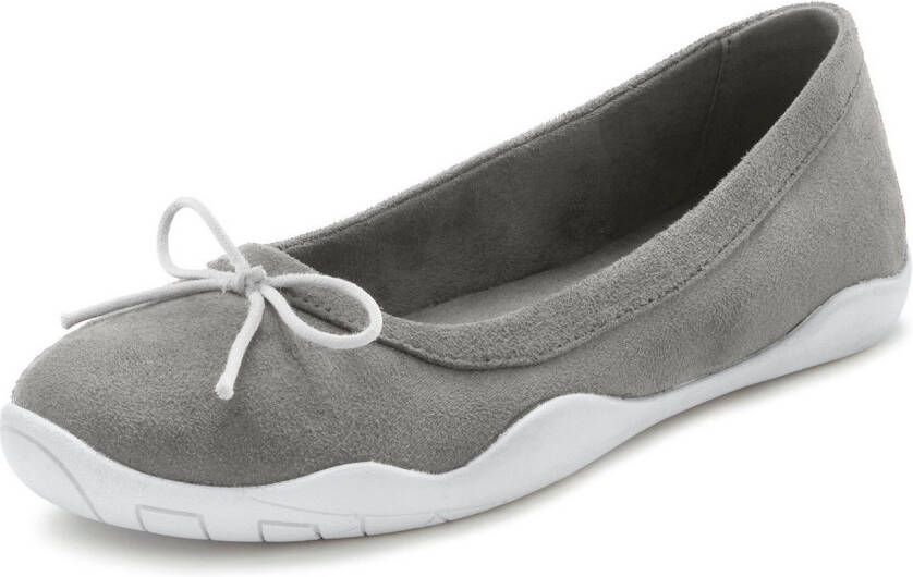 Lascana Ballerina's Sneaker lichte vrijetijdsschoen sneaker instapper lage schoen platte zool vegan
