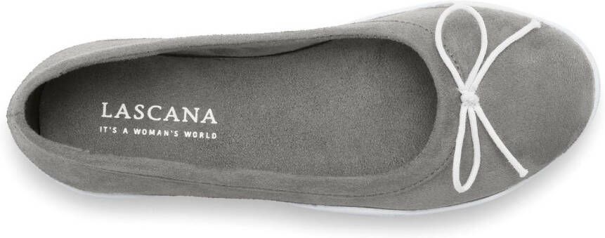 Lascana Ballerina's Sneaker lichte vrijetijdsschoen sneaker instapper lage schoen platte zool vegan