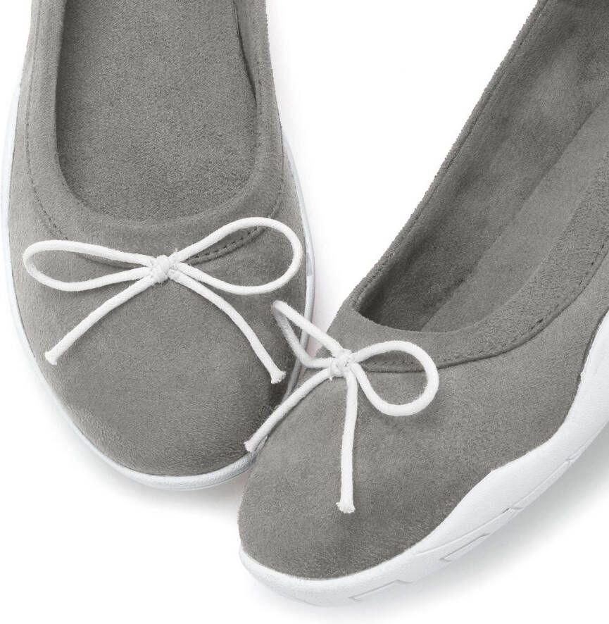 Lascana Ballerina's Sneaker lichte vrijetijdsschoen sneaker instapper lage schoen platte zool vegan