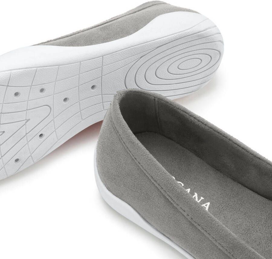 Lascana Ballerina's Sneaker lichte vrijetijdsschoen sneaker instapper lage schoen platte zool vegan