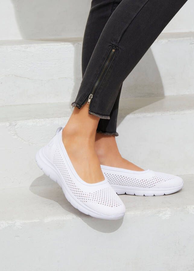 Lascana Sneaker-ballerina s ultralichte slipper slip-on sneaker vrijetijdsschoen vegan - Foto 3