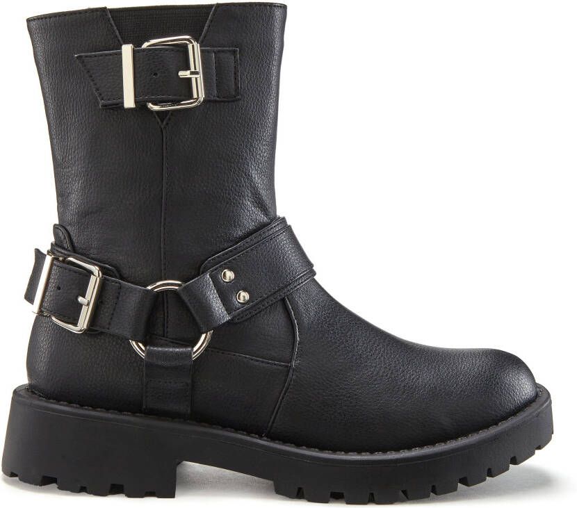 Lascana Bikerboots met trendy siergespen laarzen enkellaars