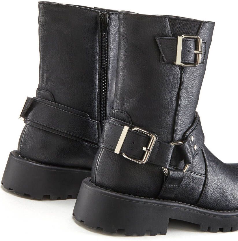Lascana Bikerboots met trendy siergespen laarzen enkellaars
