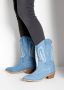 Lascana Cowboy boots Cowboy enkellaars western enkellaars ankleboots in denim-look - Thumbnail 2