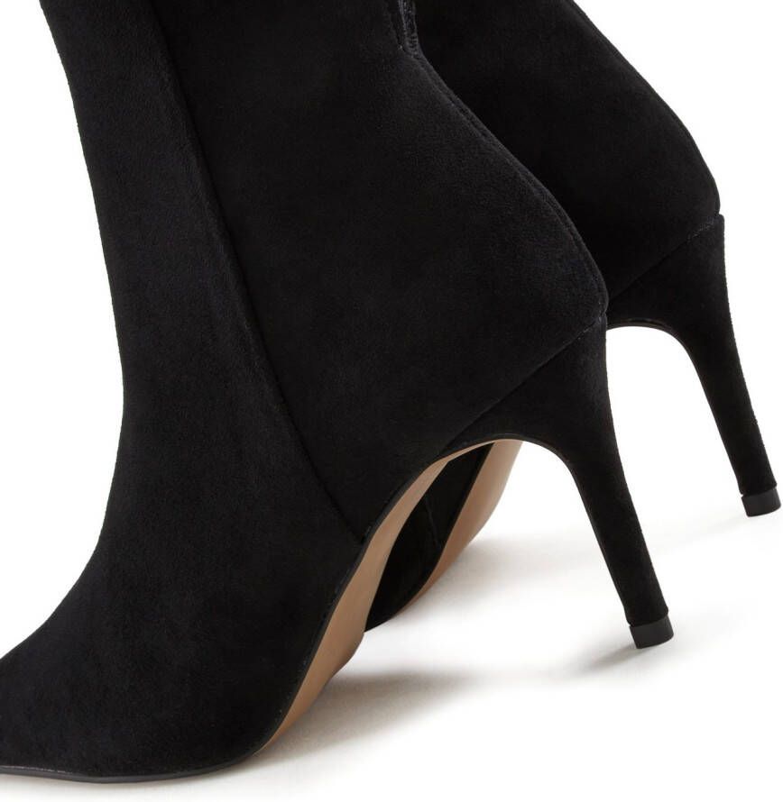Lascana Highheel-laarsjes in spitse vorm & naaldhak ritslaars vegan