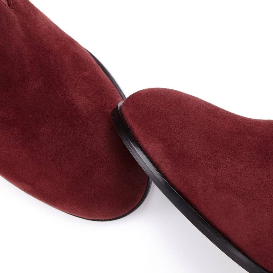 Lascana Highheel-laarsjes met modieuze punt en comfortabele blokhak enkellaars laars