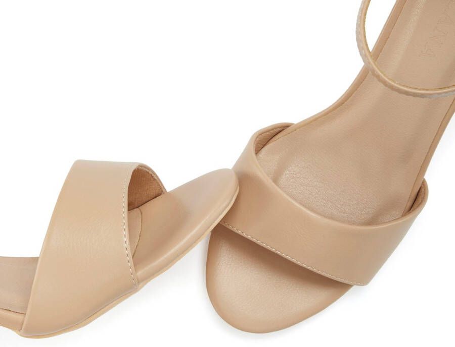 Lascana Highheel sandaaltjes Zomerschoen sandaal riemzandalen VEGAN