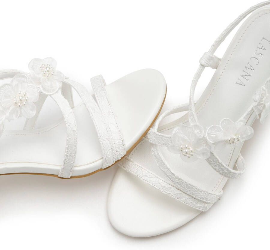 Lascana Highheel sandaaltjes Zomerschoen romantische sandaal