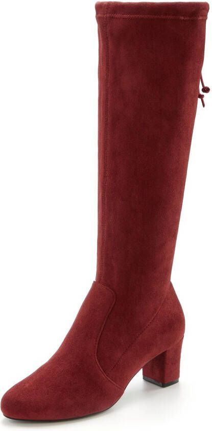 Lascana Instaplaarzen Slip-on boots slouchy boots slip-on stretch & blokhak
