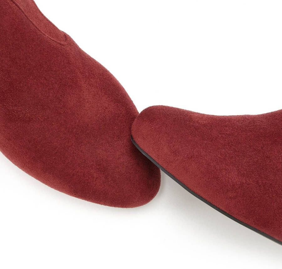 Lascana Instaplaarzen Slip-on boots slouchy boots slip-on stretch & blokhak
