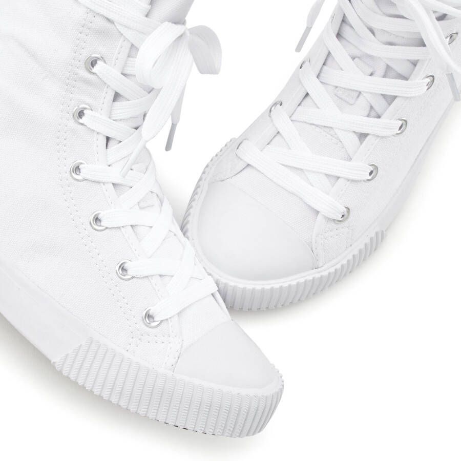 Lascana Laarsjes in combat-look high top sneaker veterschoen textiel laarzen