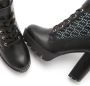 Lascana Laarsjes met blokhak en verfijnde patroon high-heel enkellaars vegan - Thumbnail 6