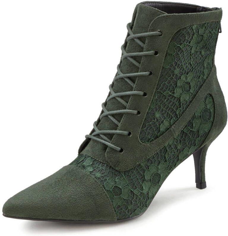 Lascana Veterlaarsjes in sexy kant-look laarzen