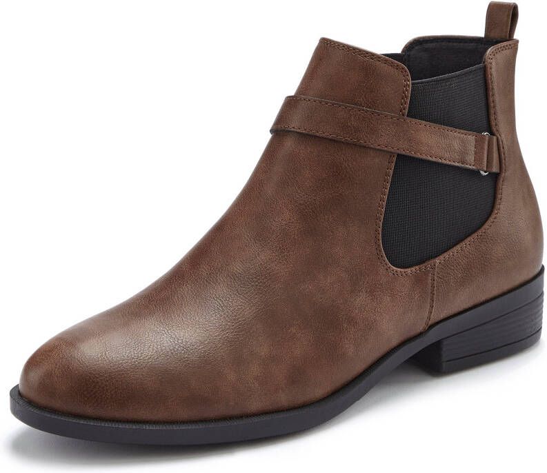 Vivance Chelsea-boots met stretch inzet enkellaarsjes vegan