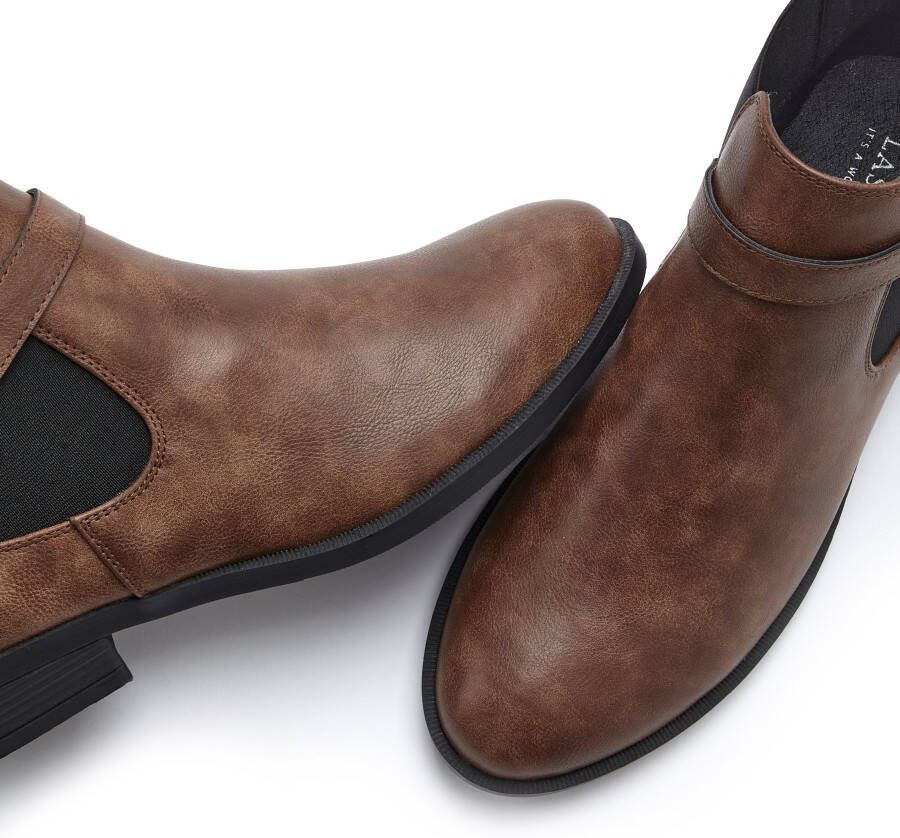 Vivance Chelsea-boots met stretch inzet enkellaarsjes vegan