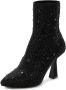 Lascana Highheel-laarsjes Sock Boot Instaplaarzen enkellaarsjes elastisch materiaal siersteentjes - Thumbnail 2
