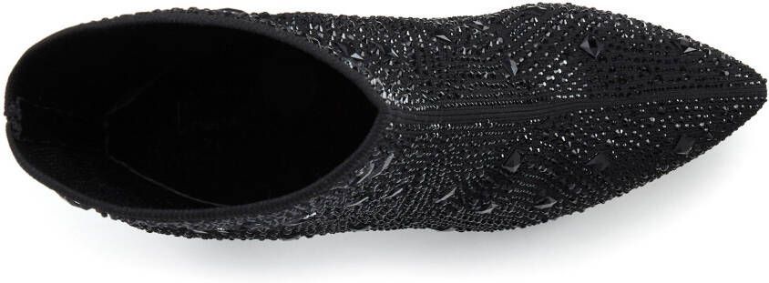 Lascana Highheel-laarsjes Sock Boot Instaplaarzen enkellaarsjes elastisch materiaal siersteentjes