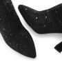 Lascana Highheel-laarsjes Sock Boot Instaplaarzen enkellaarsjes elastisch materiaal siersteentjes - Thumbnail 4