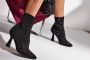 Lascana Highheel-laarsjes Sock Boot Instaplaarzen enkellaarsjes elastisch materiaal siersteentjes - Thumbnail 6