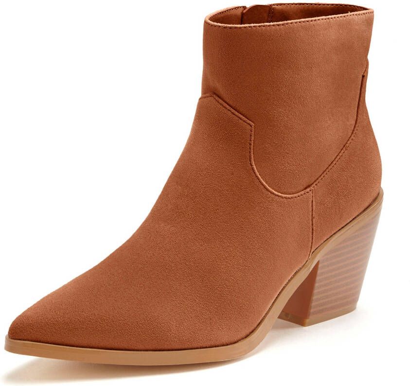 Lascana Laarsjes Cowboylaarzen Slouchy boots met afneembare schacht Laarzen VEGAN