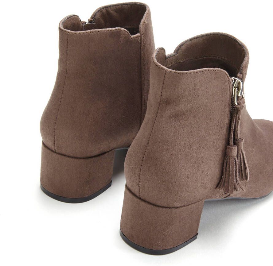 Lascana Laarsjes Laarzen met comfortabele blokhak VEGAN