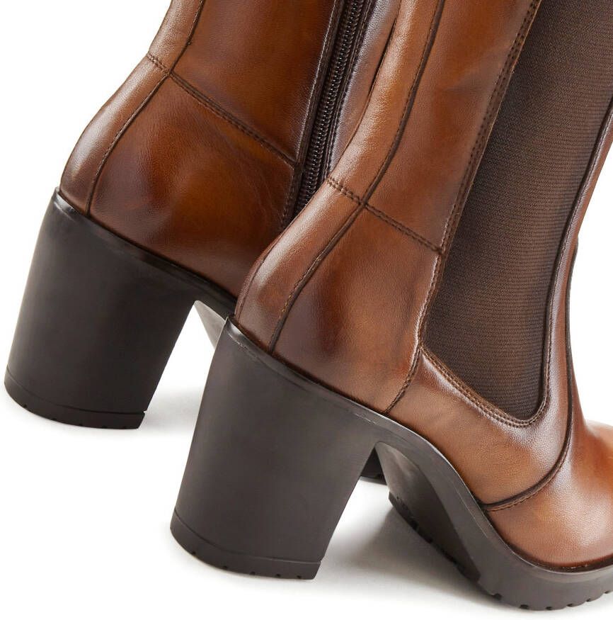 Lascana Laarsjes van leer in chelsea-look laarzen boots