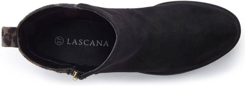 Lascana Laarsjes Ankle boots laarzen met leeuw-print vegan