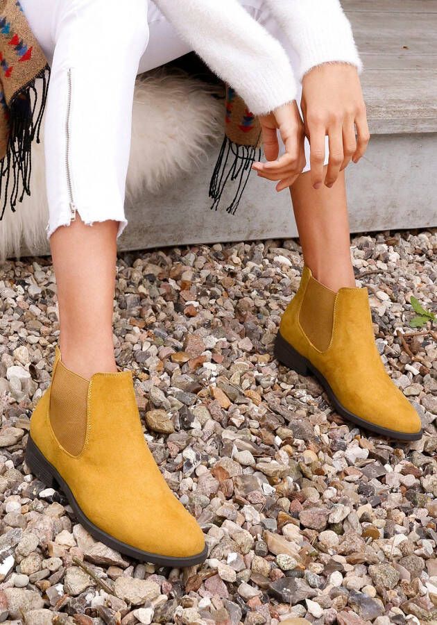 Vivance Chelsea-boots comfortabel om in te glijden vegan enkellaarsjes