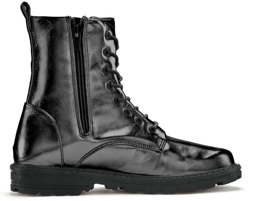 Lascana Laarsjes in de trendy metallic look laarzen vegan