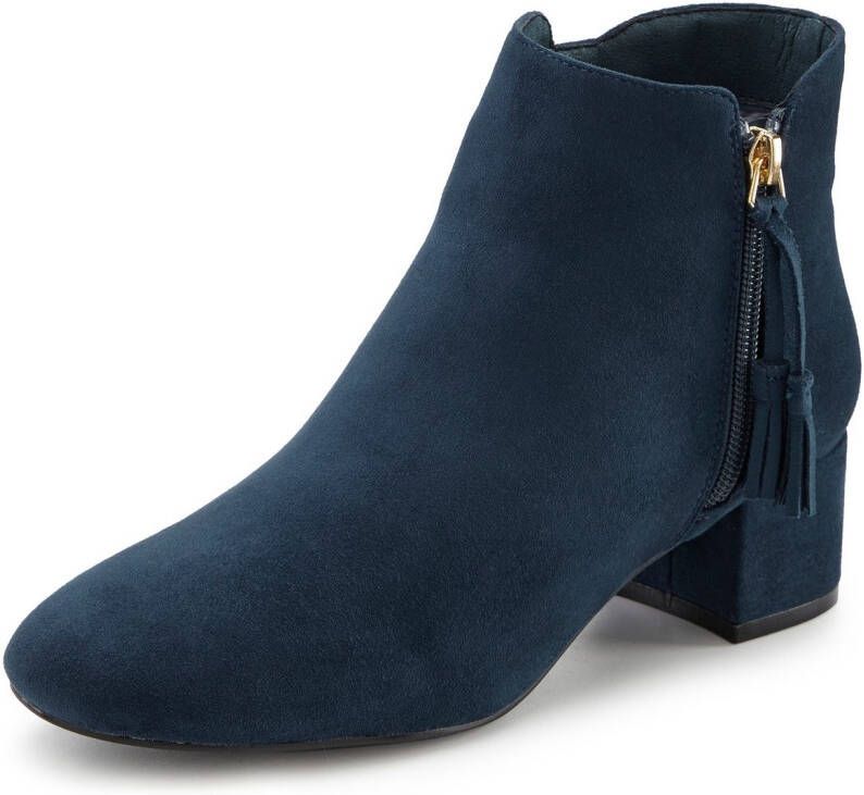 Lascana Laarsjes Laarzen met comfortabele blokhak VEGAN