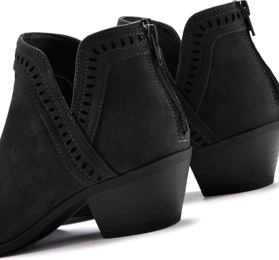 Lascana Cowboy laars Cowboy boots western enkelboots met uitsnijding VEGAN