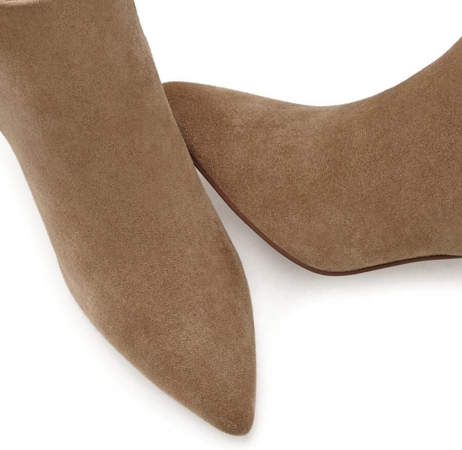 Lascana Highheel-laarsjes in spitse vorm & naaldhak ritslaars vegan