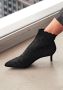 Lascana Enkellaarsjes Sock Boot High heel laarsjes laarzen kleine hak & elastische punt - Thumbnail 6
