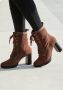 Lascana Hoge veterschoenen Ritslaarzen high heel laarsjes met blokhak - Thumbnail 8