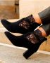 Lascana Highheel-laarsjes met modieuze punt en comfortabele blokhak enkellaars laars - Thumbnail 7