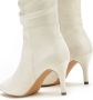 Lascana Laarzen met ritssluiting met modieuze rimpeling lange schacht high-heel enkellaars slouchy boots - Thumbnail 4