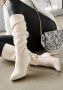 Lascana Laarzen met ritssluiting met modieuze rimpeling lange schacht high-heel enkellaars slouchy boots - Thumbnail 7