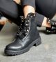 Lascana Laarzen met ritssluiting met glinsterende steentjes en kleine ruches laarsjes ankle boots - Thumbnail 12
