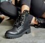 Lascana Laarzen met ritssluiting met glinsterende steentjes en kleine ruches laarsjes ankle boots - Thumbnail 13