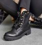 Lascana Laarzen met ritssluiting met glinsterende steentjes en kleine ruches laarsjes ankle boots - Thumbnail 8