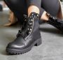 Lascana Laarzen met ritssluiting met glinsterende steentjes en kleine ruches laarsjes ankle boots - Thumbnail 10