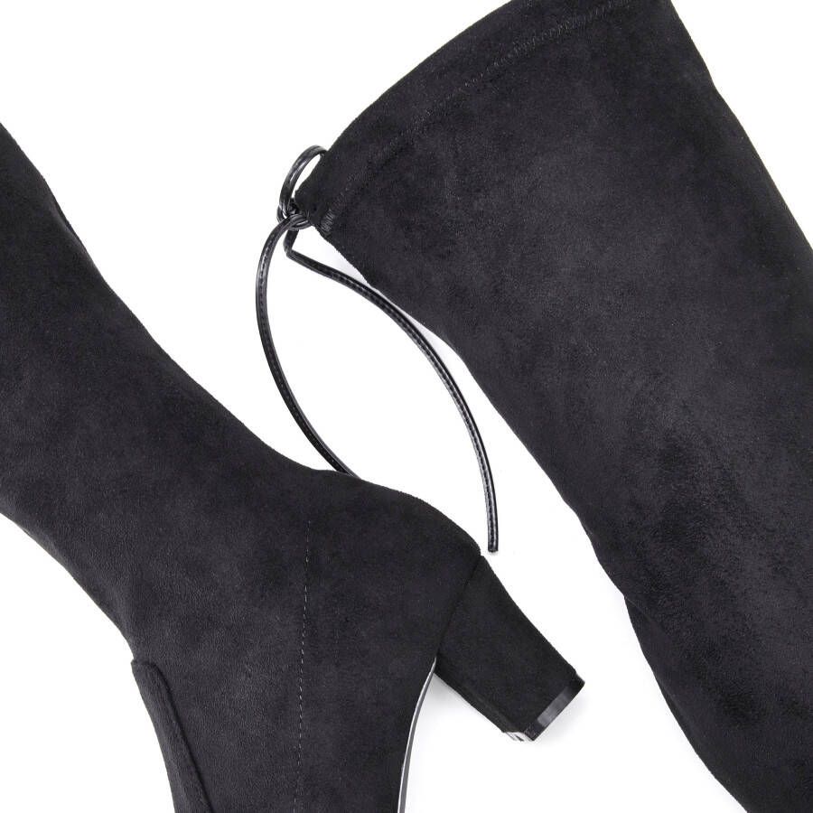 Lascana Overknee-laarzen Slouchy boots lange schacht laarzen instap laars zacht stretchmateriaal