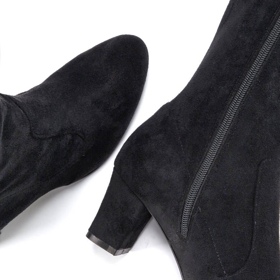 Lascana Overknee-laarzen Slouchy boots lange schacht laarzen instap laars zacht stretchmateriaal