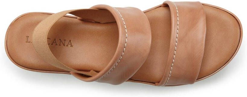 Lascana Plateausandaaltjes Zomerschuh sandalen bandjesandalen open schoen Sandalette van leer met modieus comfortabele plateausole