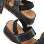 Lascana Plateausandaaltjes Zomerschoen sandalen bandjesandalen open schoen Sandalette van leer met modieus comfortabele plateausole - Thumbnail 4