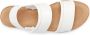 Lascana Plateausandaaltjes Zomerschoen sandalen bandjesandalen open schoen Sandalette van leer met modieus comfortabele plateausole - Thumbnail 5