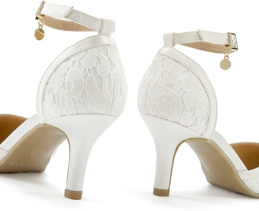 Lascana Pumps Slingpumps riemchenpumps met punt en comfortabele hakhoogte