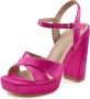 Lascana Sandalen High heel sandaal met plateau en blokhak in satijnlook VEGAN - Thumbnail 2