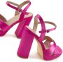 Lascana Sandalen High heel sandaal met plateau en blokhak in satijnlook VEGAN - Thumbnail 4